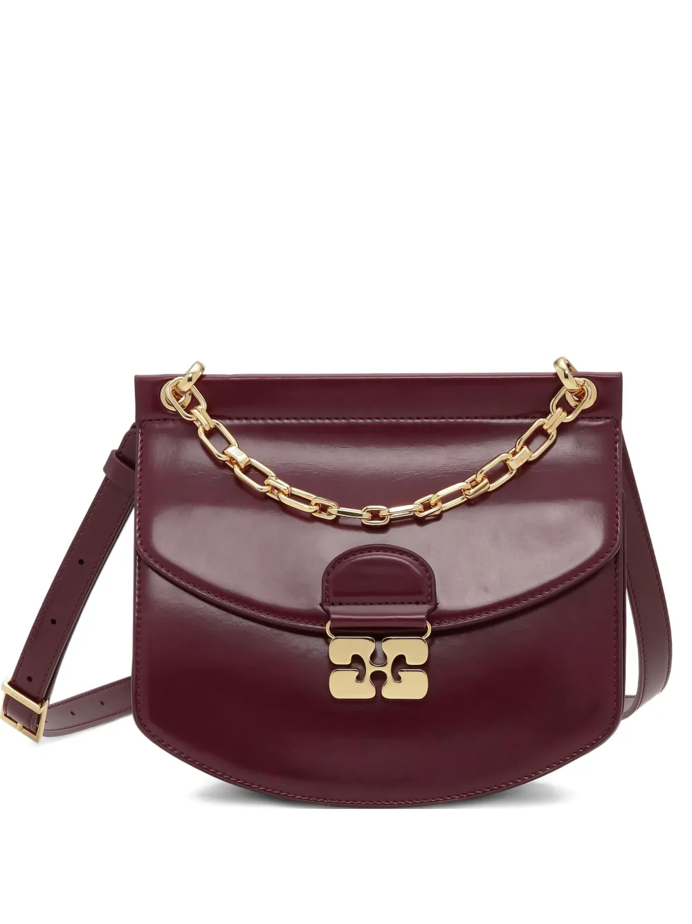 GANNI Apo-G crossbodytas Rood