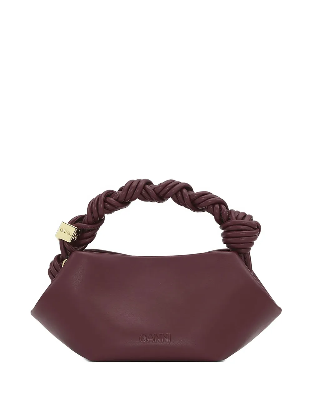 GANNI Bou leren shopper - Rood
