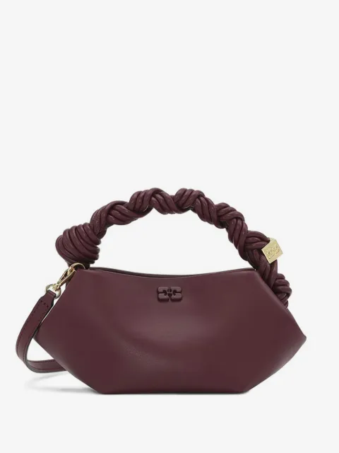 GANNI burgundy mini Bou bag