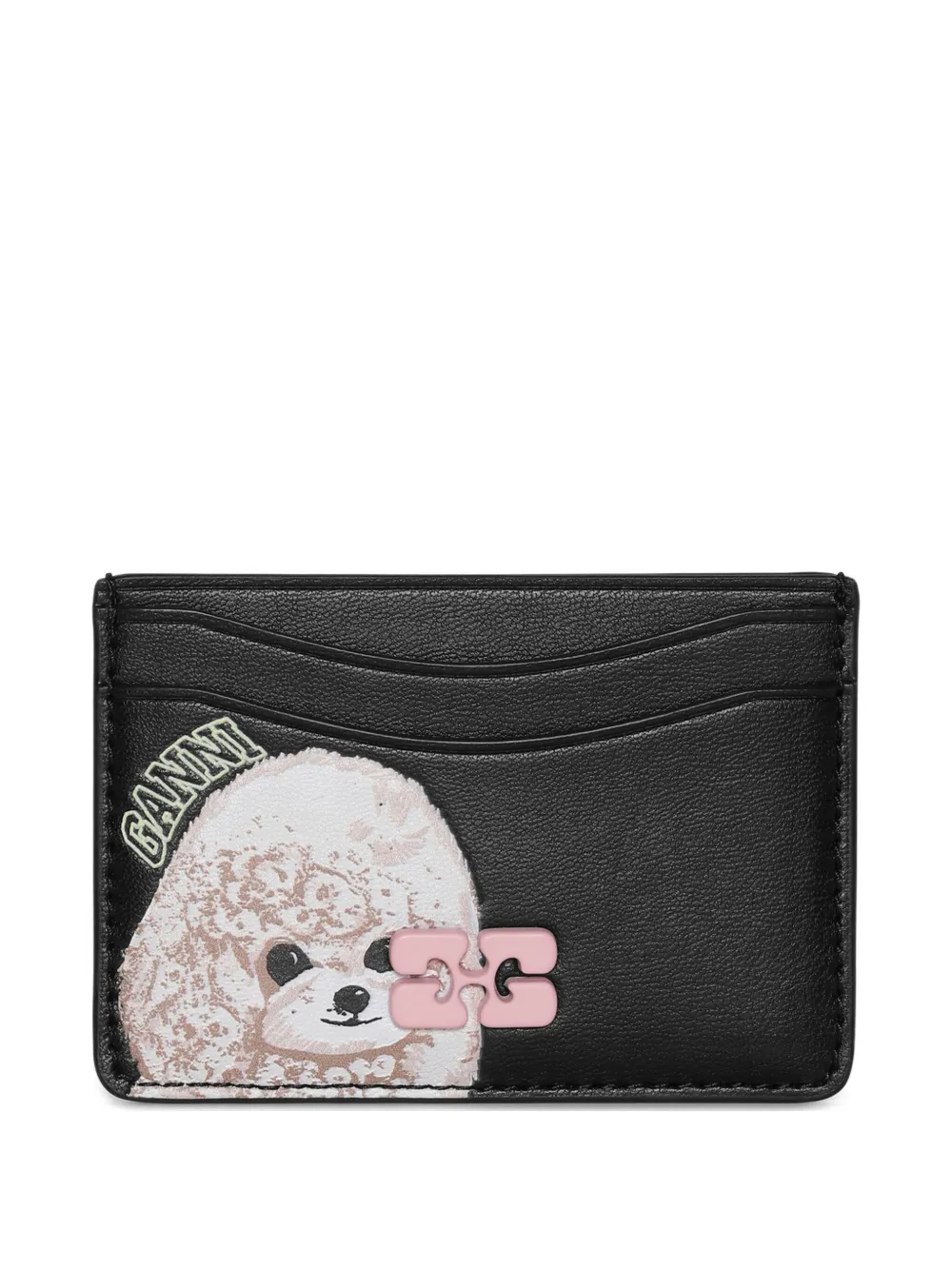Ganni Dog-print Cardholder