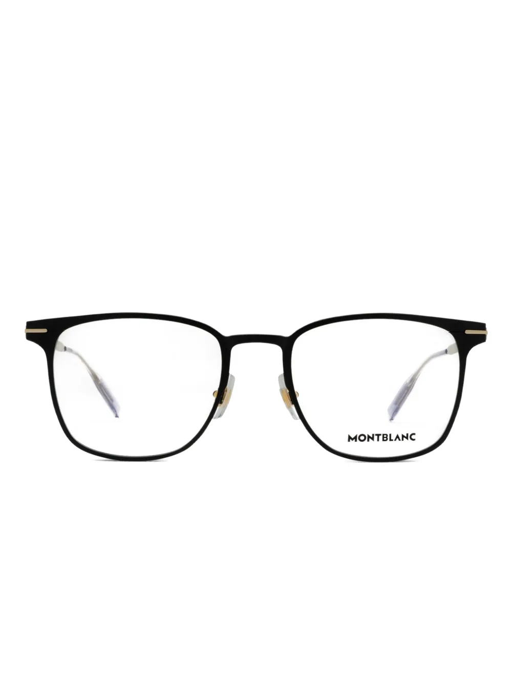 Montblanc rectangle-frame glasses Geel