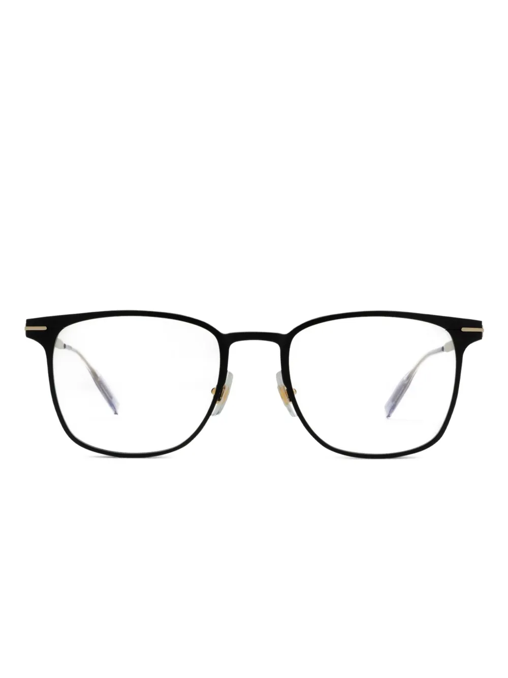 Montblanc rectangle-frame glasses Geel