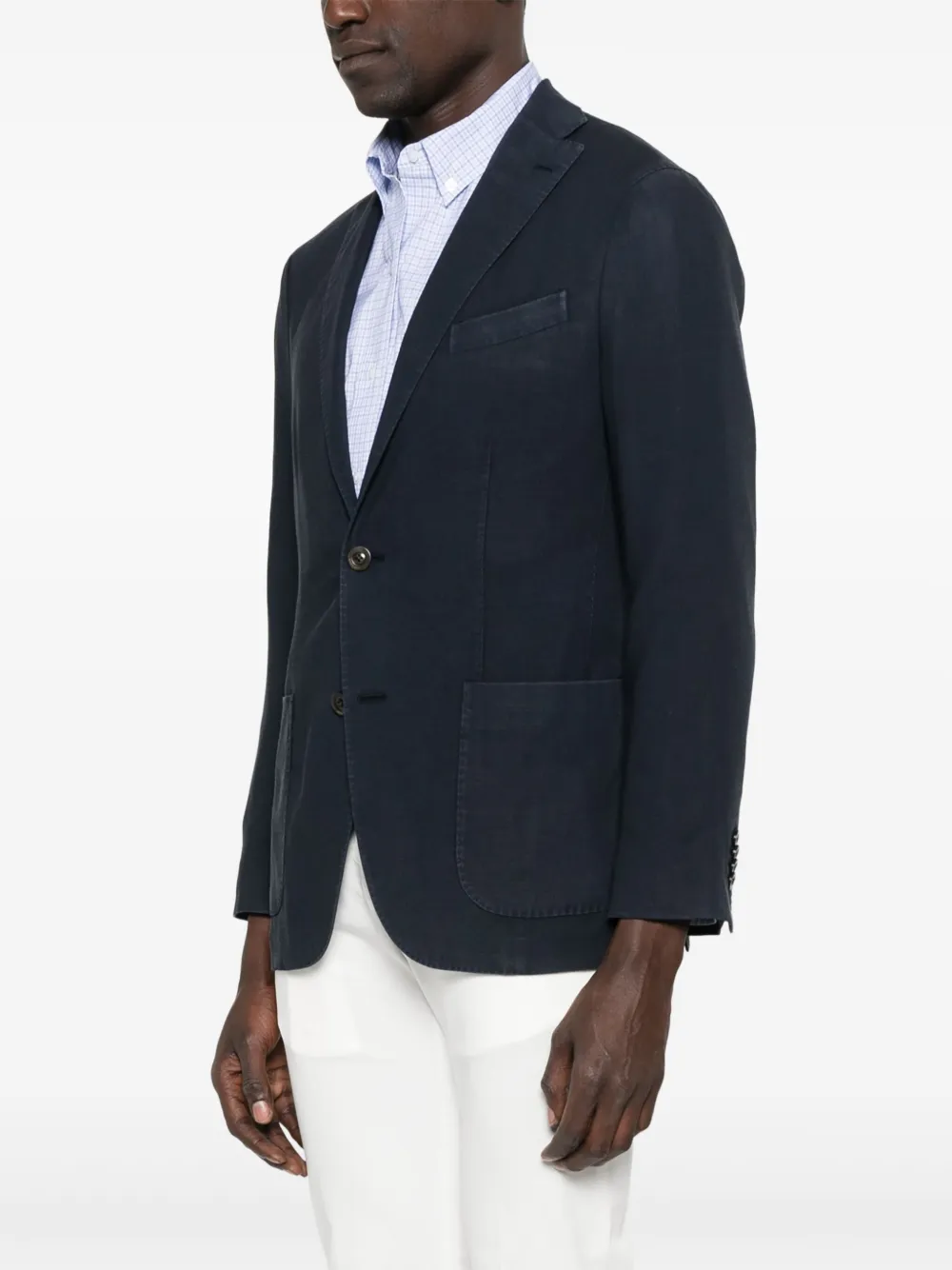 Boglioli Blazer met enkele rij knopen Blauw