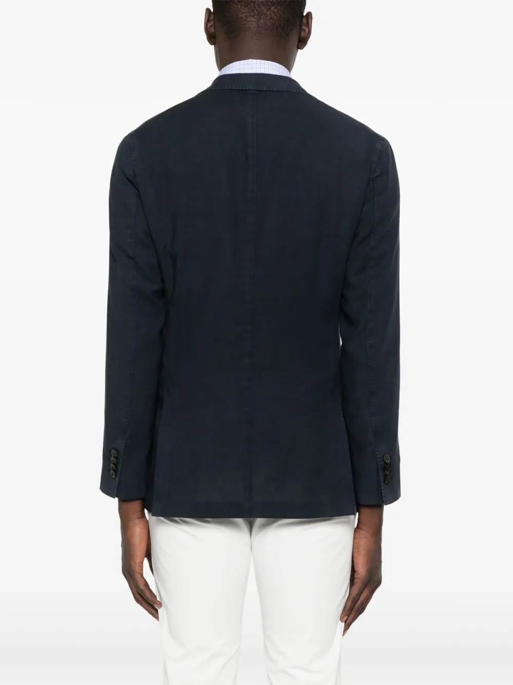 Boglioli Blazer met enkele rij knopen Blauw