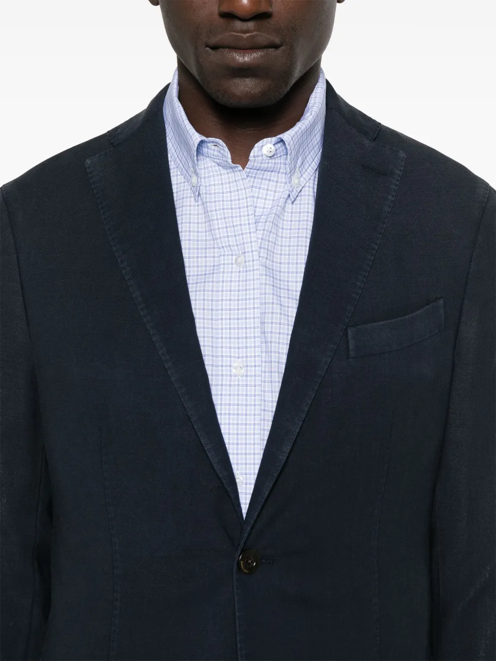 Boglioli Blazer met enkele rij knopen Blauw