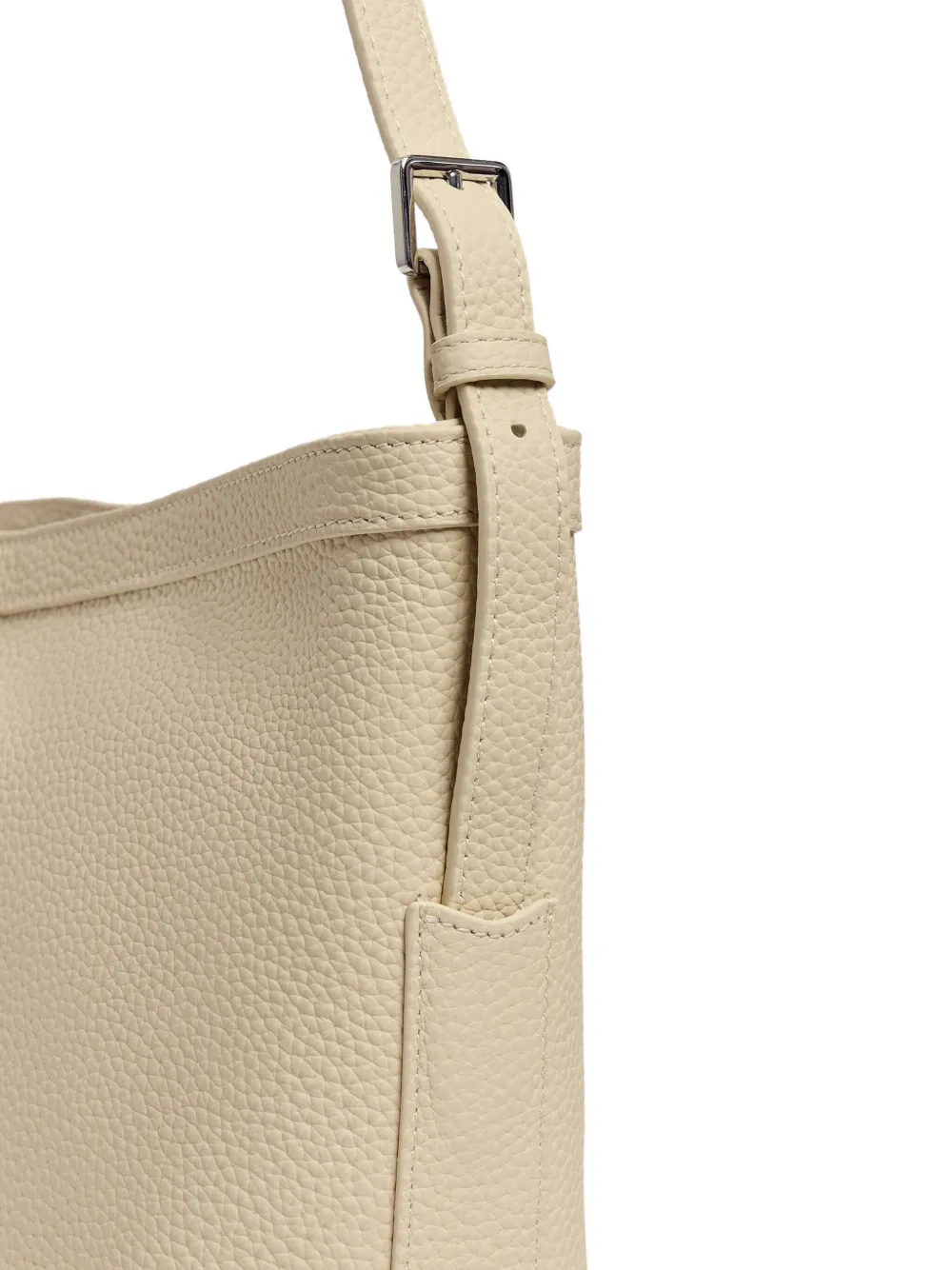 12 STOREEZ Leren bucket-tas Wit