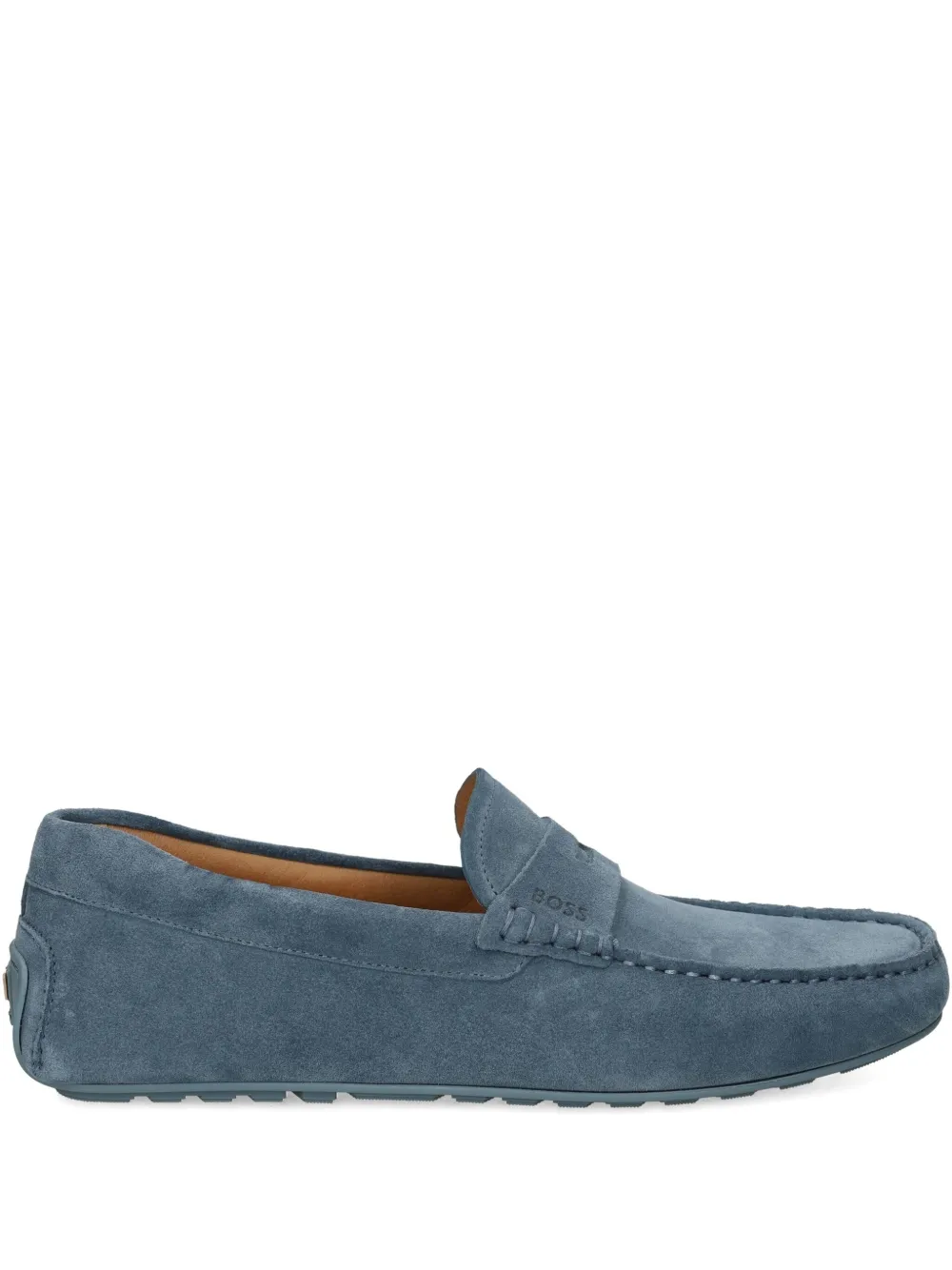 BOSS Mocassini in pelle scamosciata - Blu