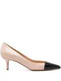 Francesco Russo 60mm leather pumps - Neutrals