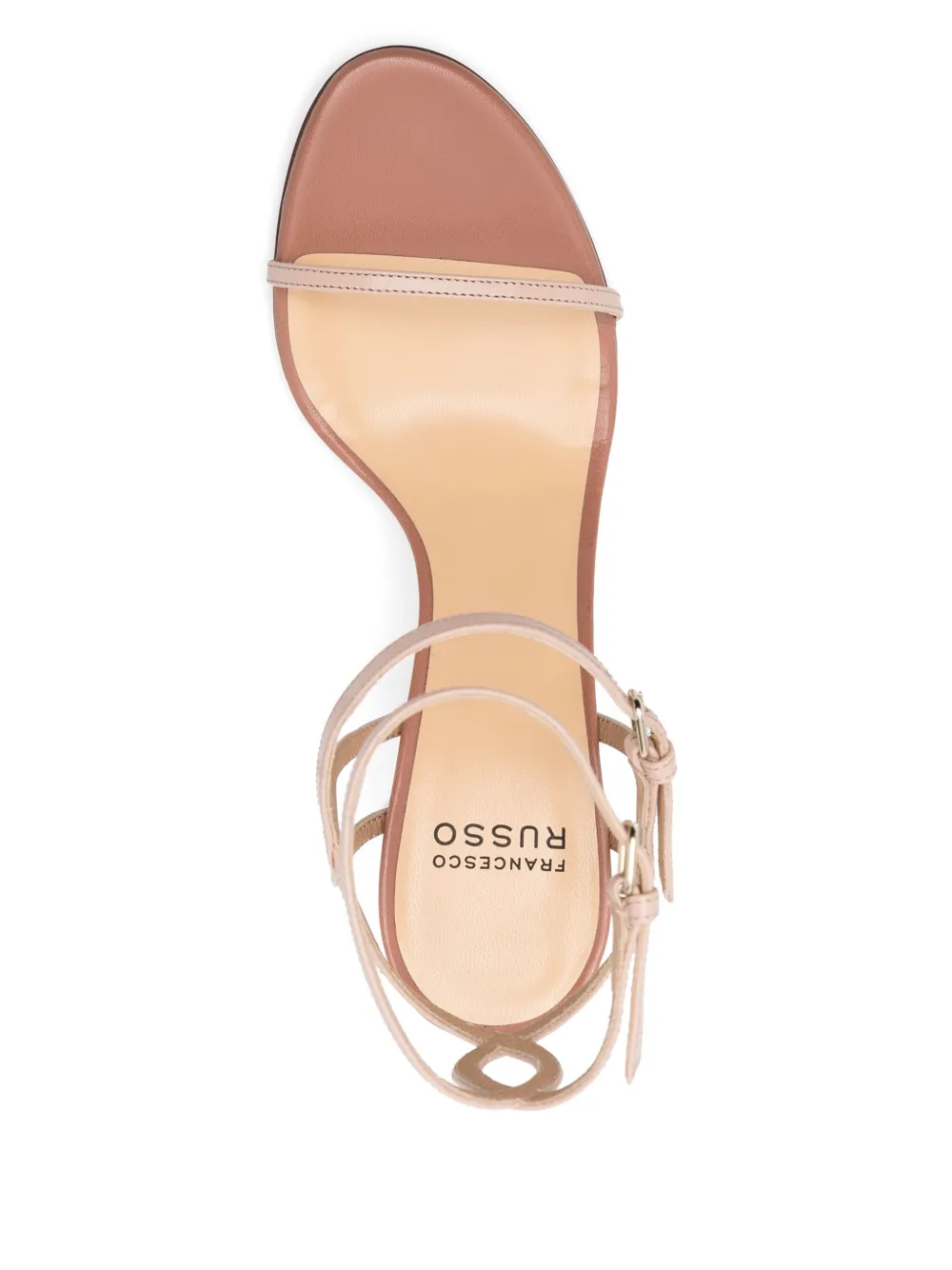 Francesco Russo 80mm leather sandals Neutrals