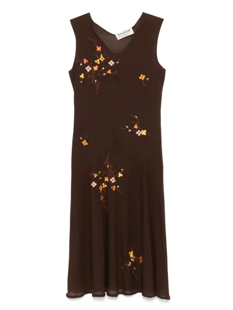 A.N.G.E.L.O. Vintage Cult 1940s floral-embroidered midi dress