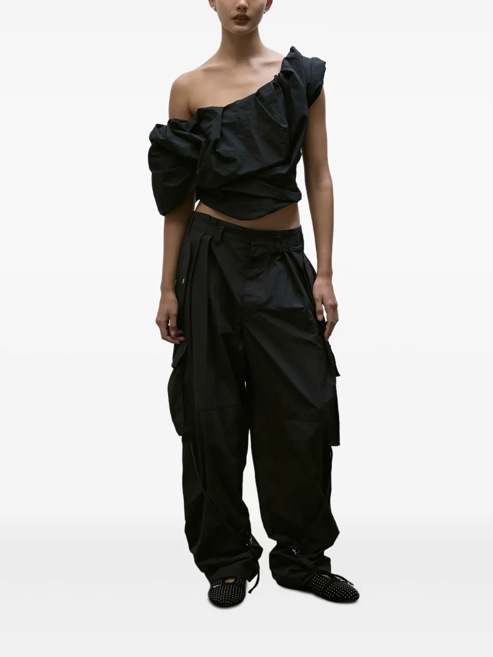 Paris Georgia Top Zwart
