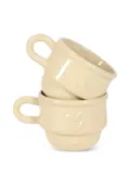 NIKO JUNE Kantine stoneware espresso cup set - Neutrals