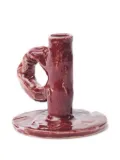 NIKO JUNE Studio sculpted candle holder - Red