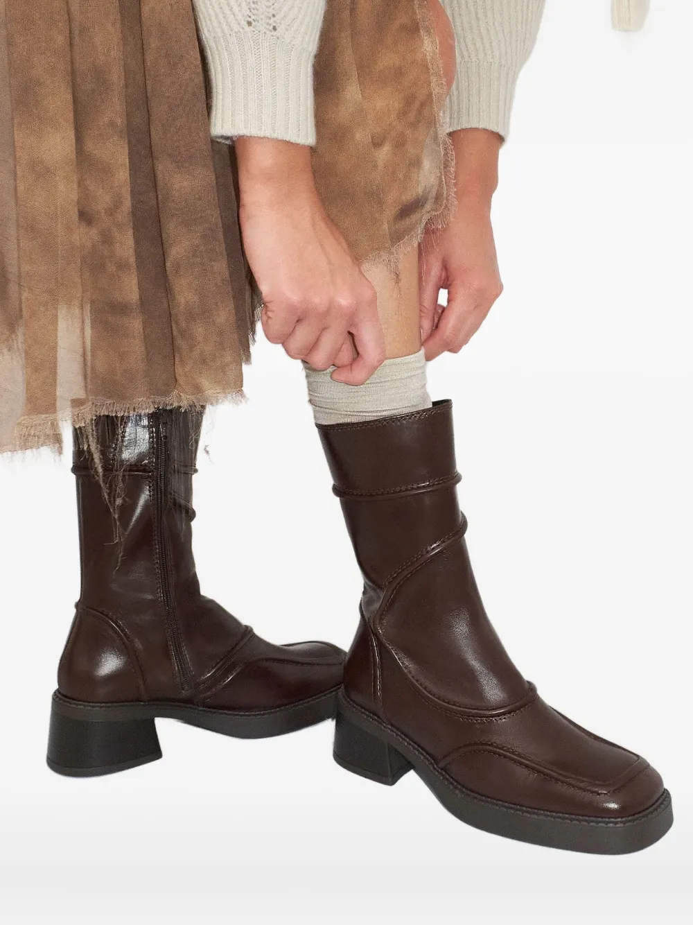 Miista 60mm Malene boots Brown