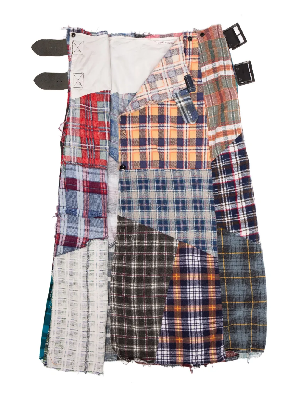 Needles Rok met patchwork en ceintuur Rood