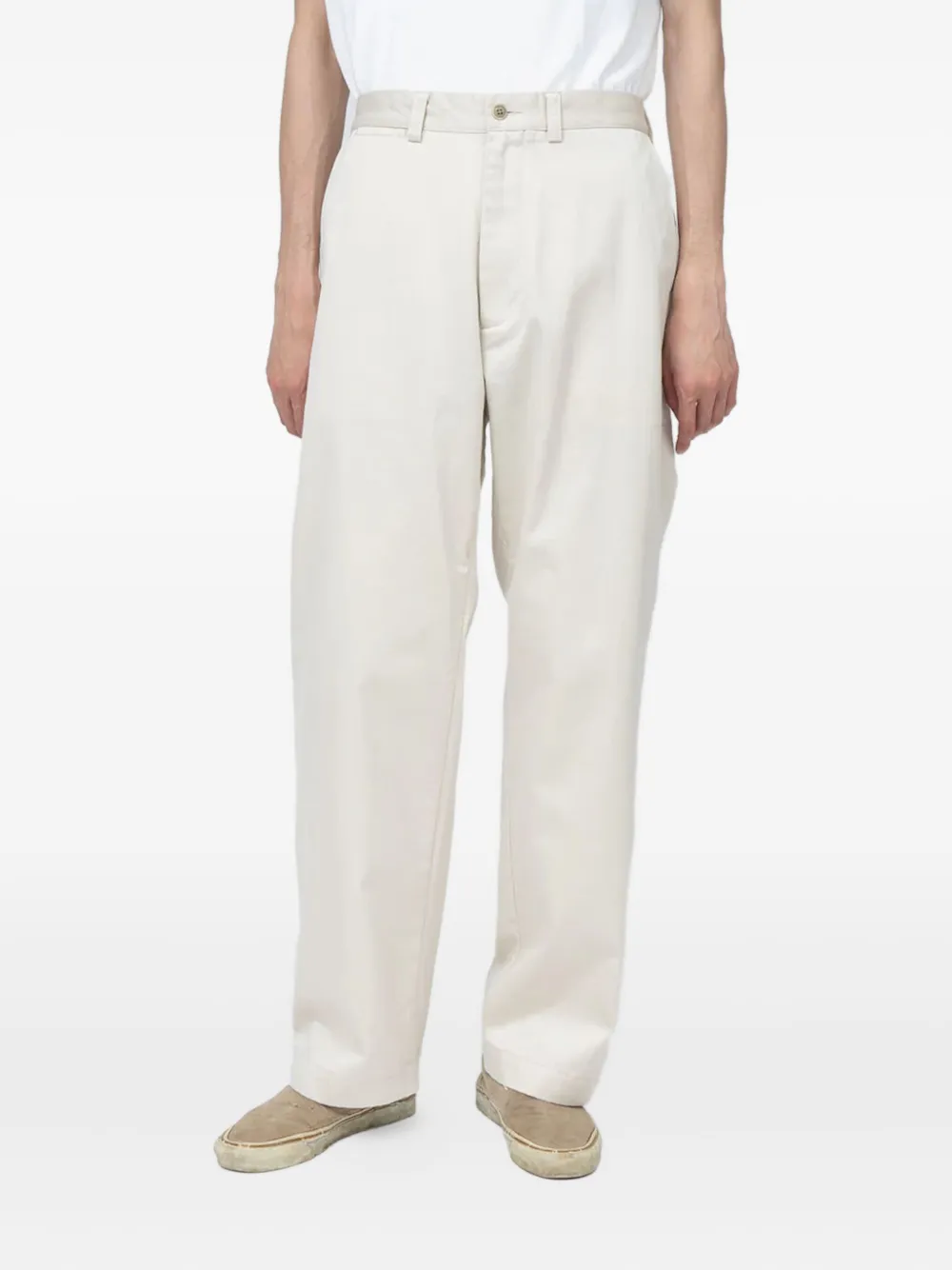 Nanamica straight-leg chino trousers - Wit