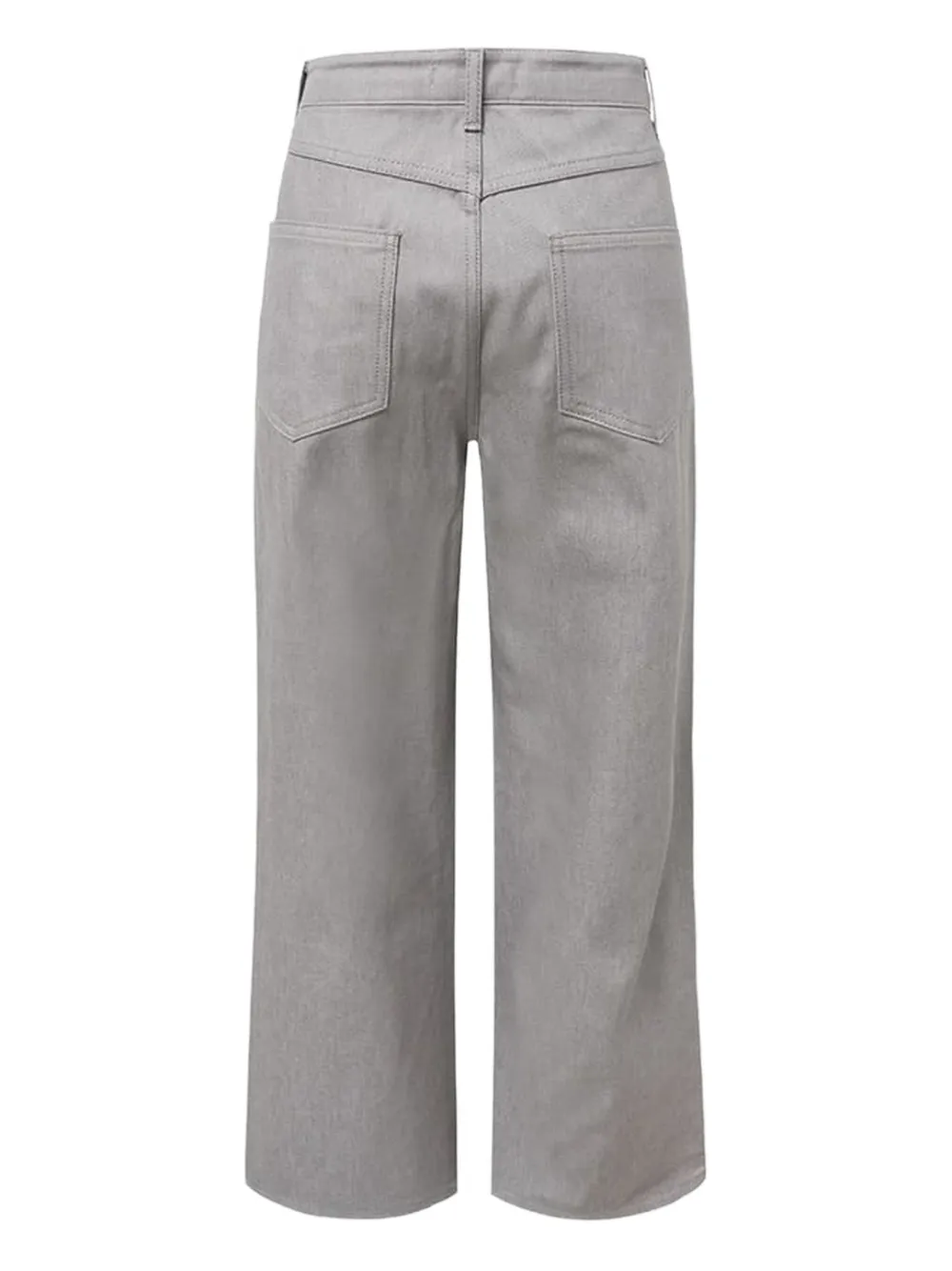 Amomento Pantalon met wijde pijpen Grijs