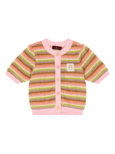 Aigner Kids crochet-knit top