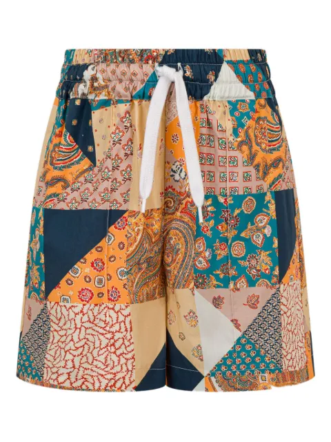 ETRO KIDS patchwork cotton shorts