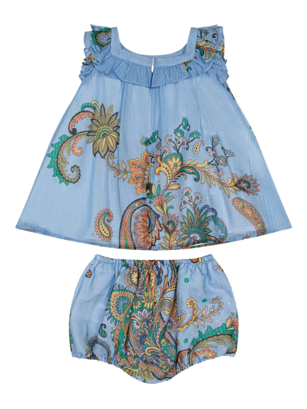 ETRO KIDS Katoenen top en shorts Beige