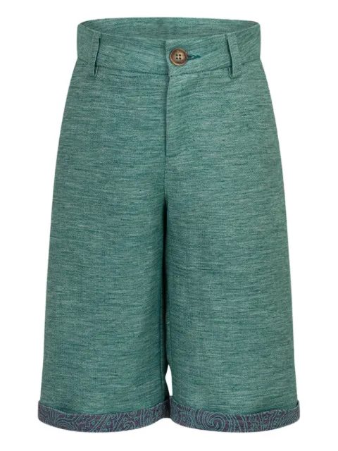 ETRO KIDS linen-cotton shorts