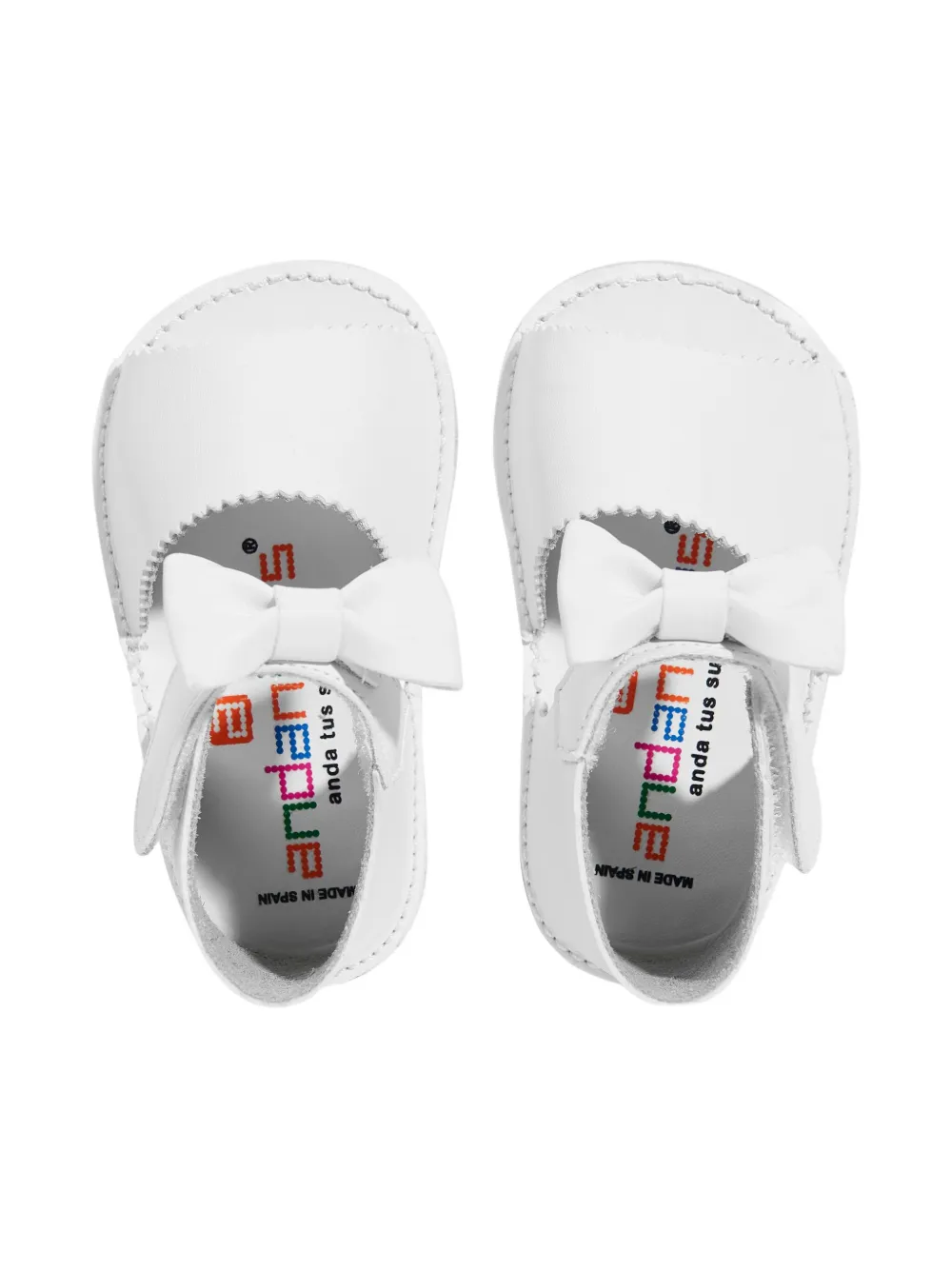 ANDANINES bow-detail sandals White