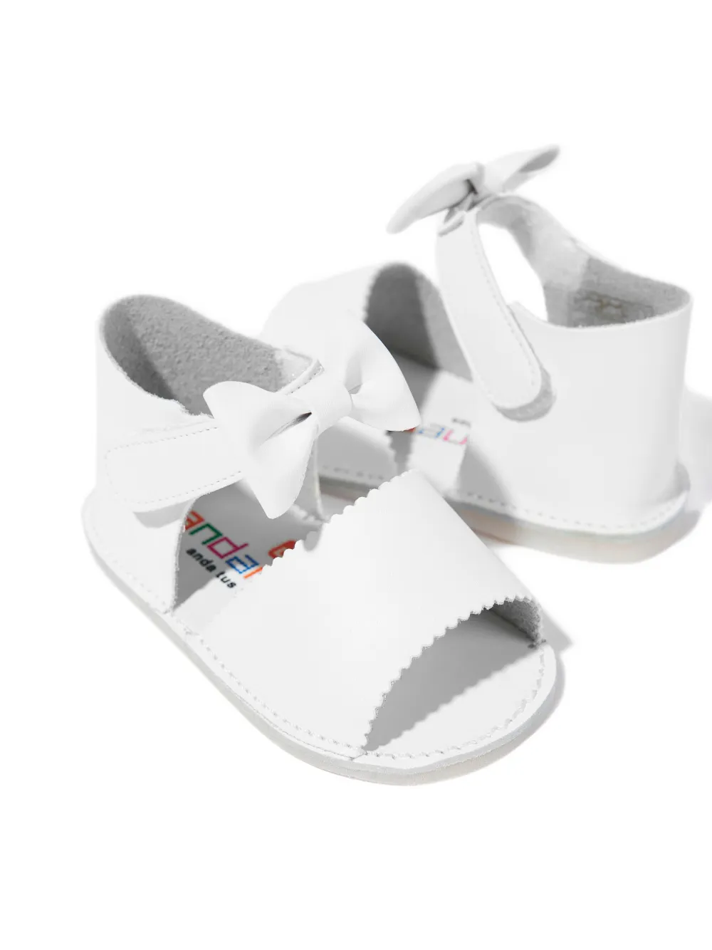 ANDANINES bow-detail sandals White
