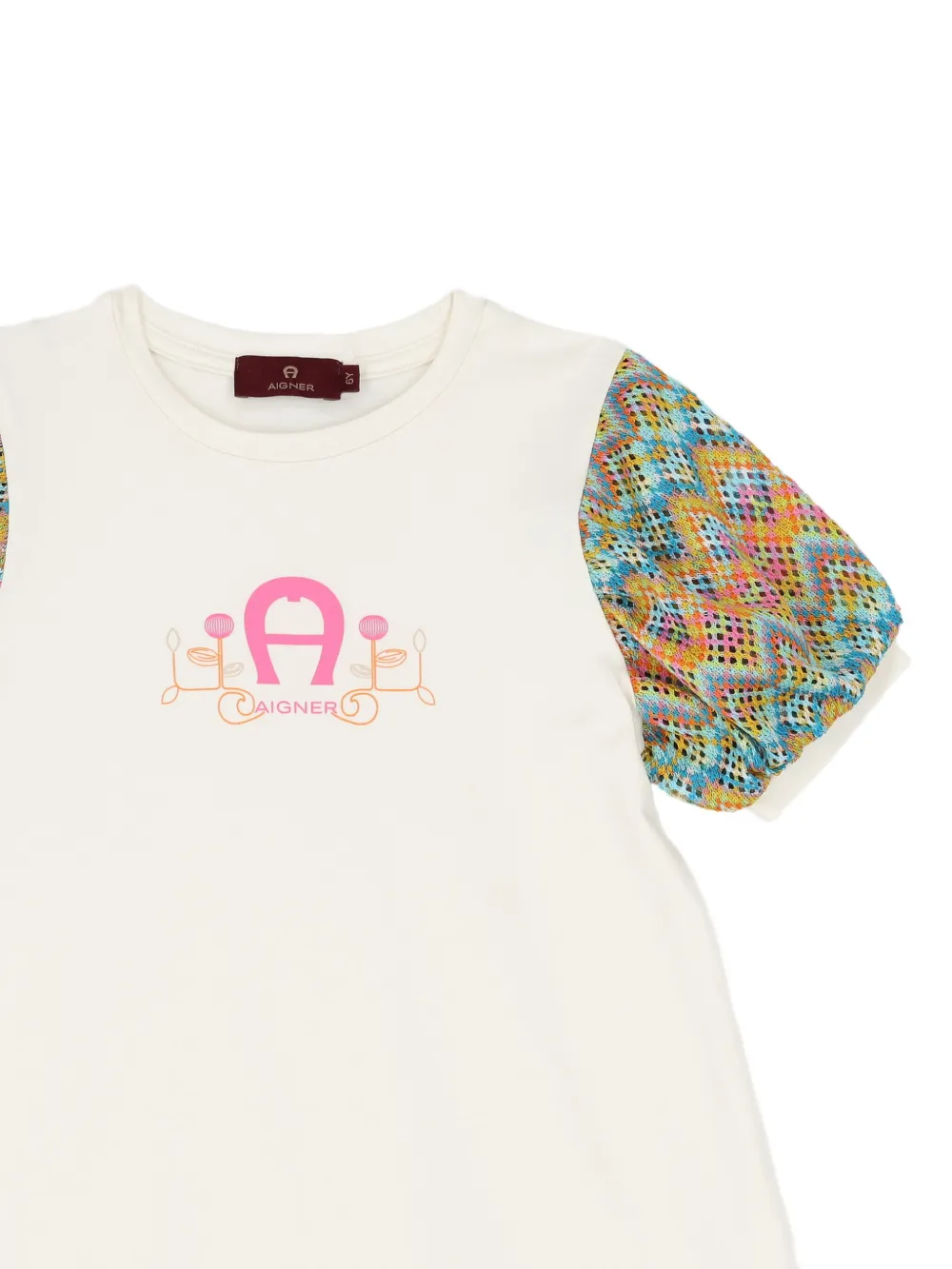 Aigner Kids T-shirt met logo Wit