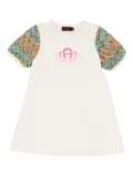 Aigner Kids logo-graphic dress - White