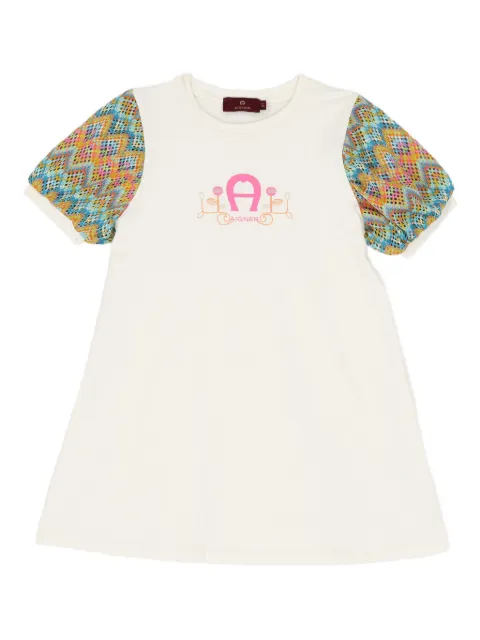 Aigner Kids logo-graphic dress