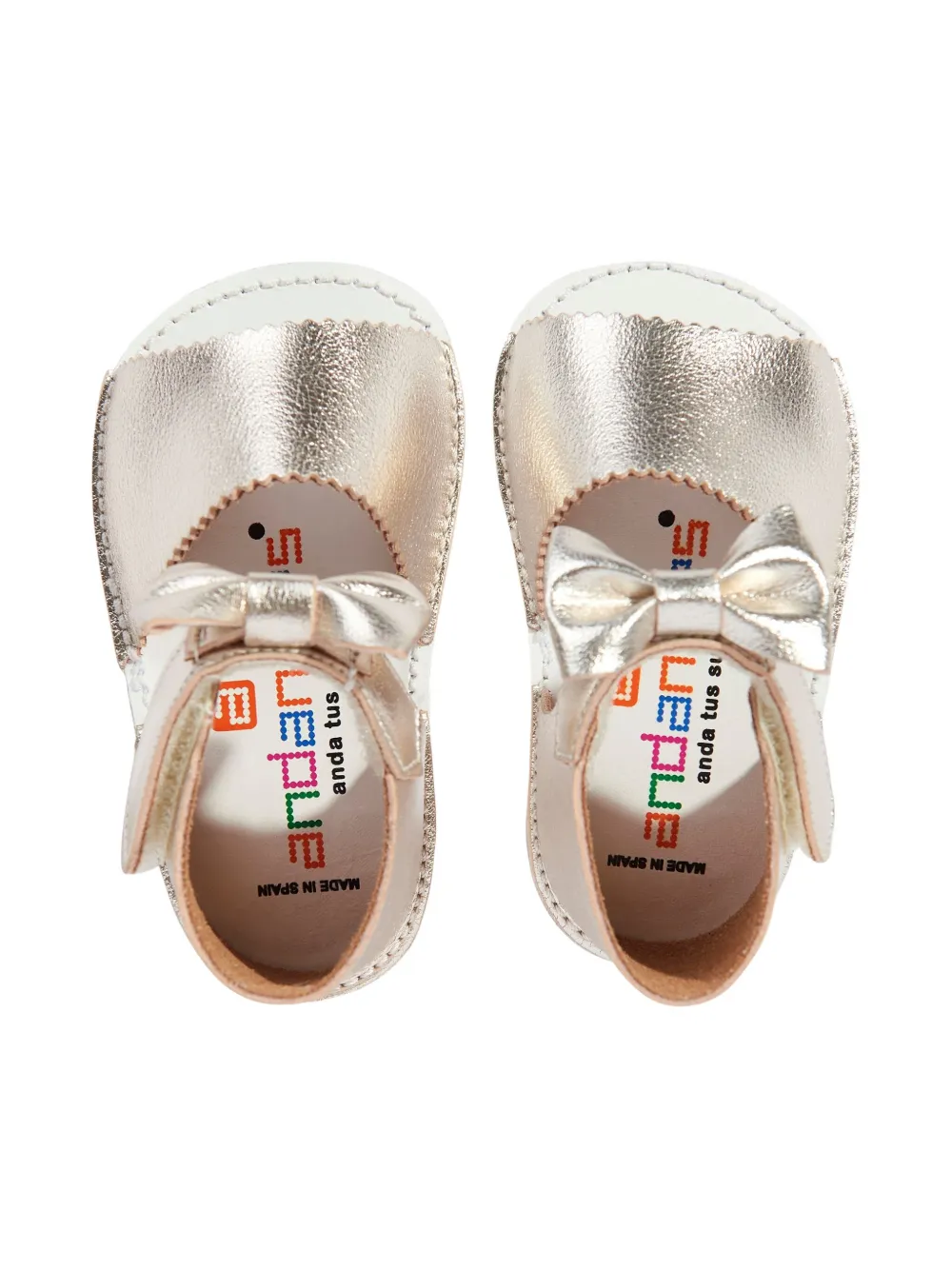ANDANINES bow-detail sandals Gold