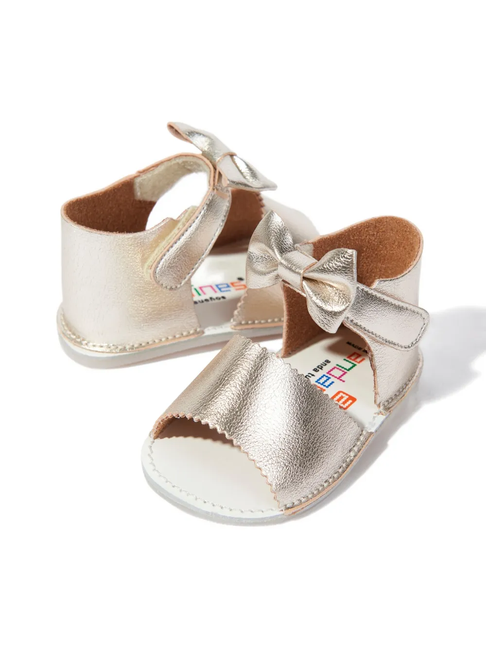 ANDANINES bow-detail sandals - Goud