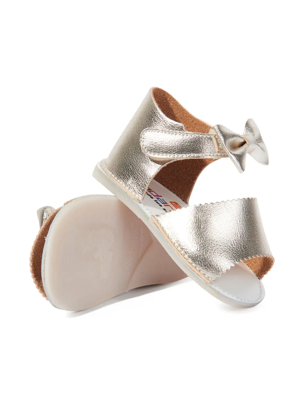 ANDANINES bow-detail sandals Gold