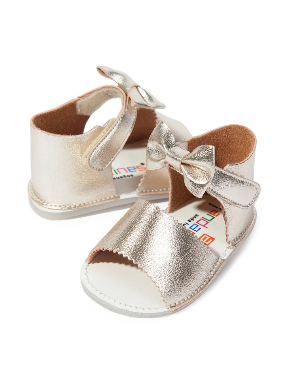 ANDANINES bow-detail sandals Gold