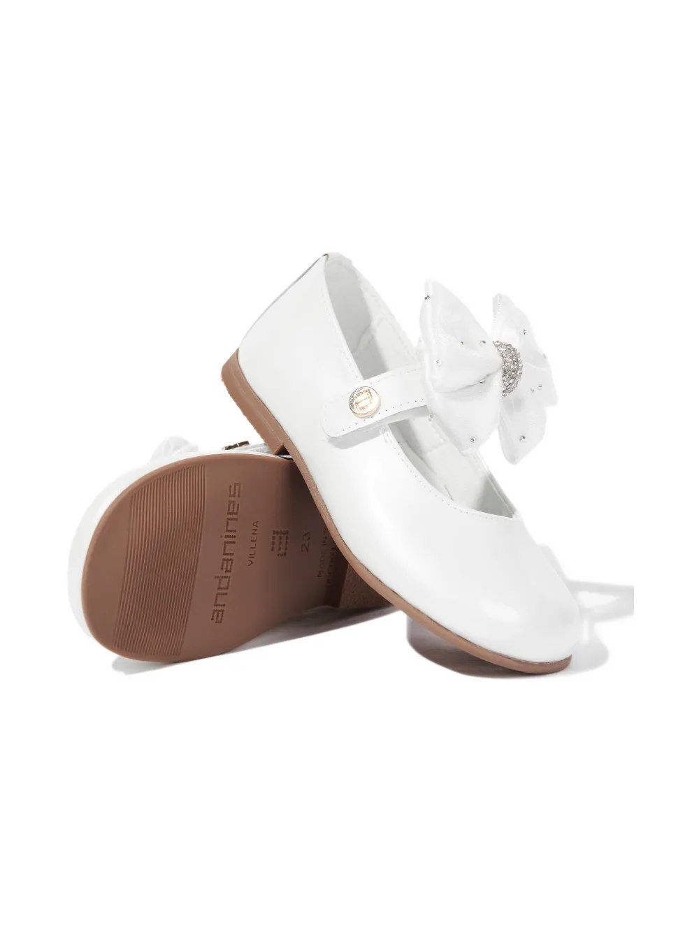 ANDANINES patent-leather ballet flats - Wit