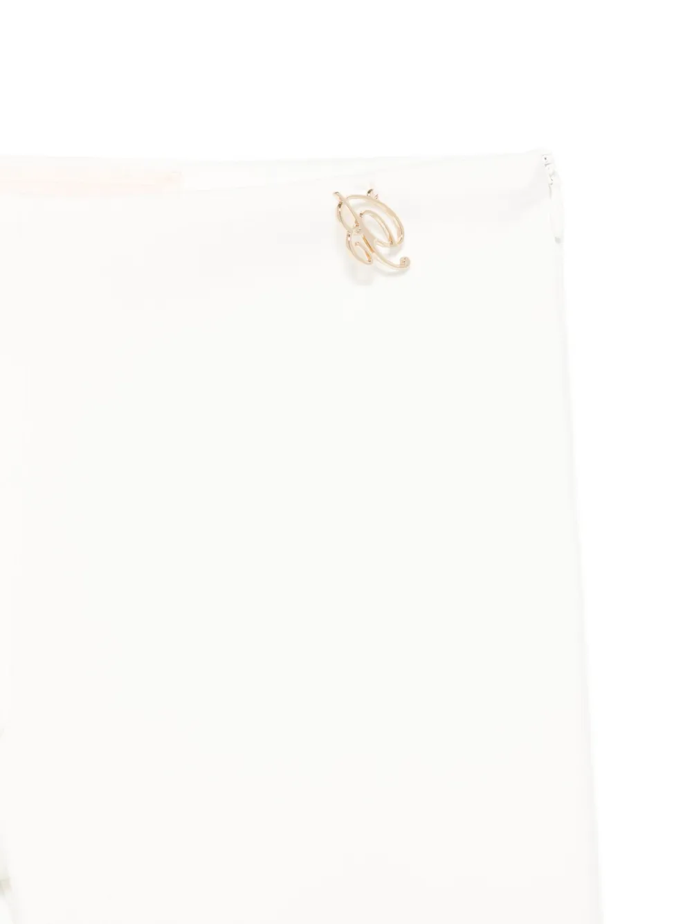 Miss Blumarine Broek met logoplakkaat Wit