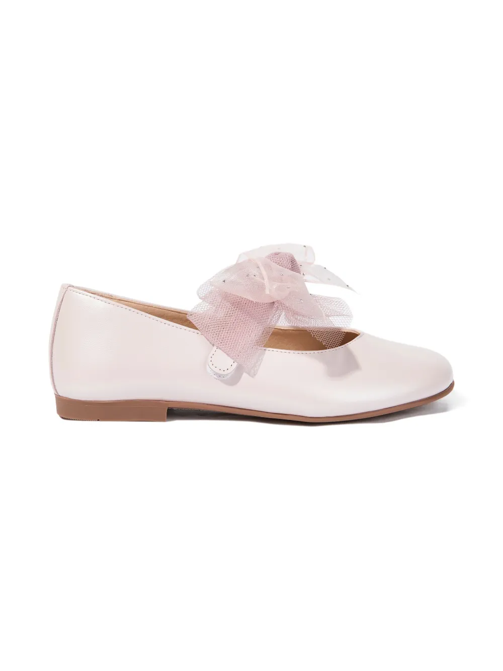 ANDANINES bow-embellished ballet flats Roze