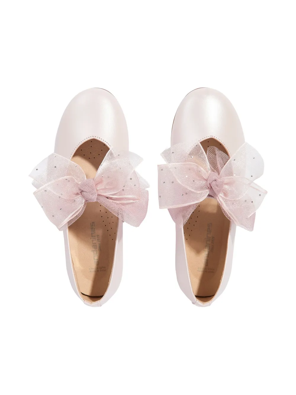 ANDANINES bow-embellished ballet flats Roze