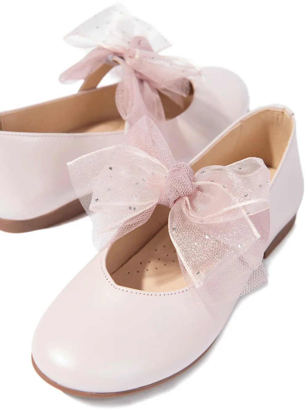 ANDANINES bow-embellished ballet flats Roze