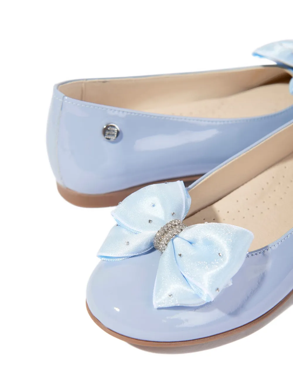 ANDANINES patent-leather ballet flats Blauw