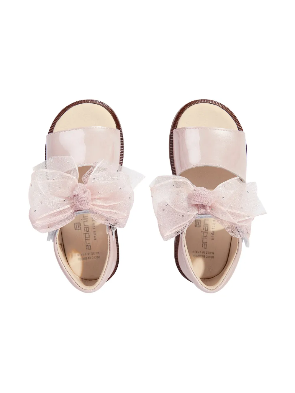 Andanines Bow-detail Sandals In Pink