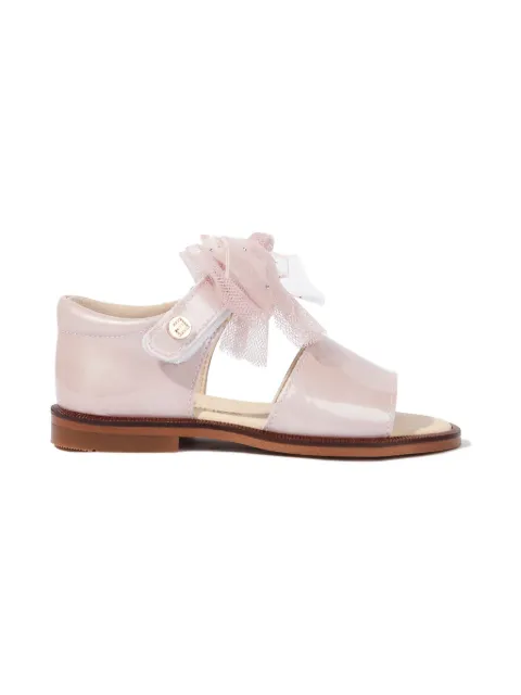 ANDANINES sandalias de charol con detalle de moño