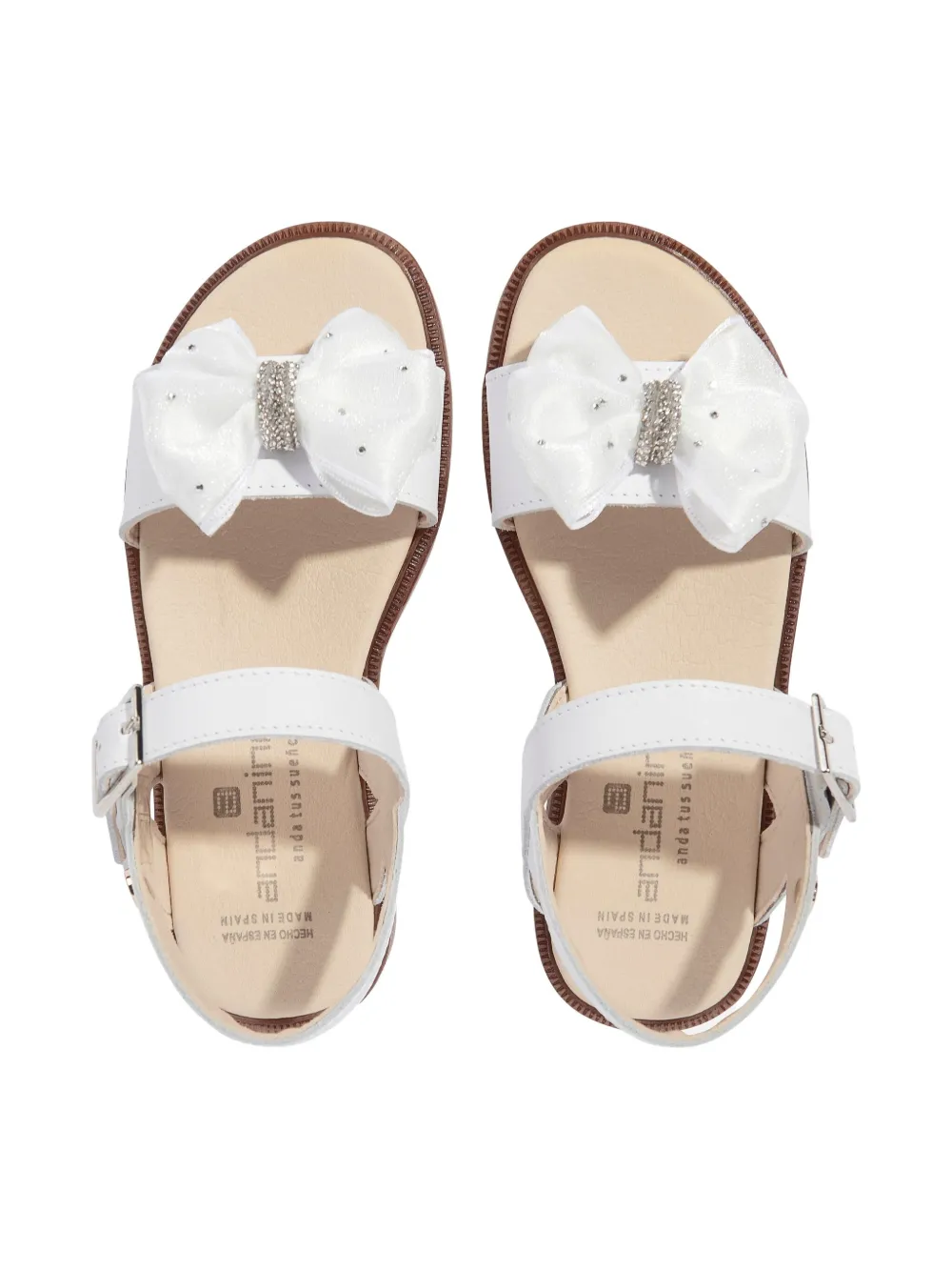 ANDANINES bow-detail sandals White