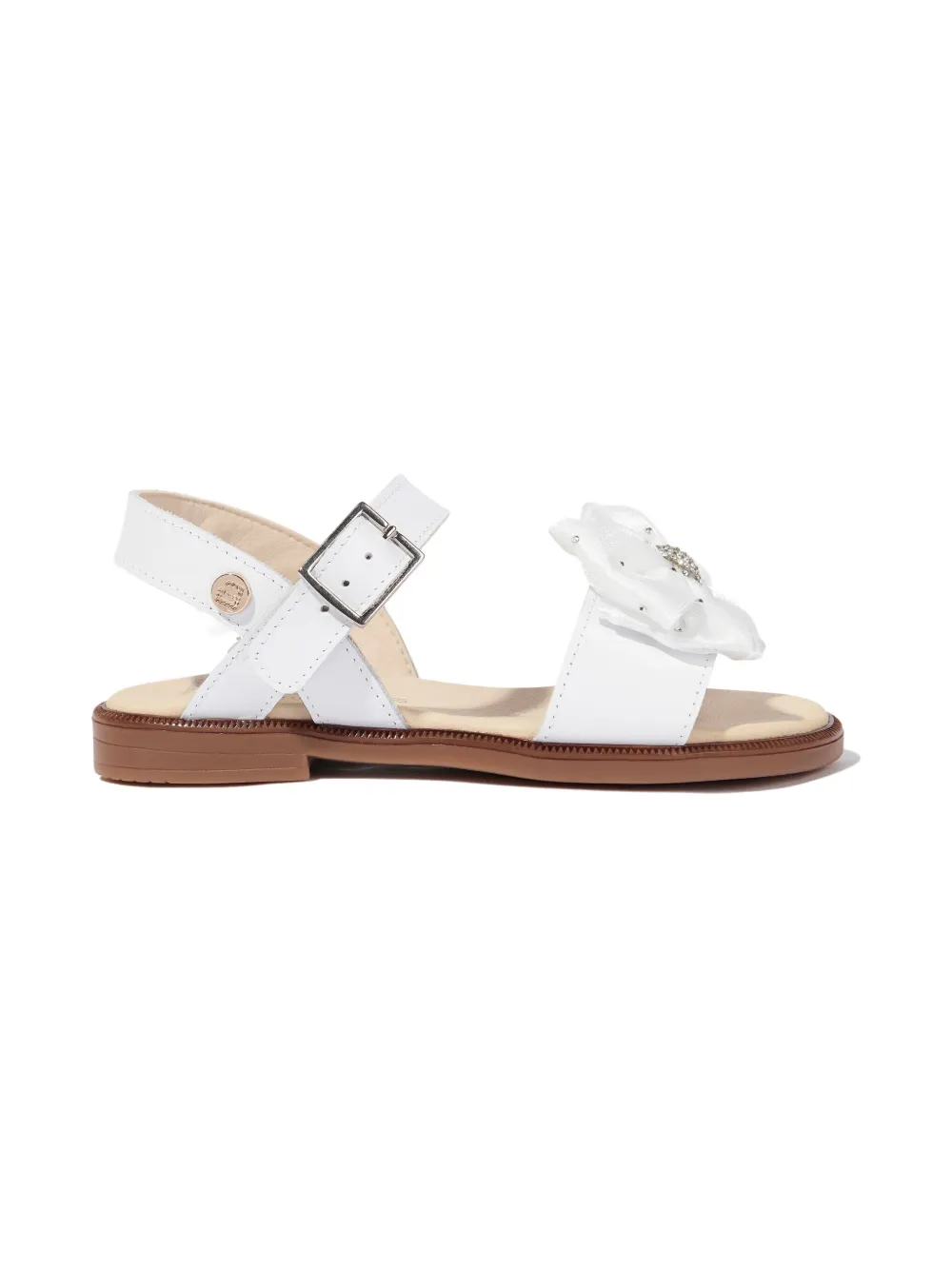 ANDANINES bow-detail sandals White