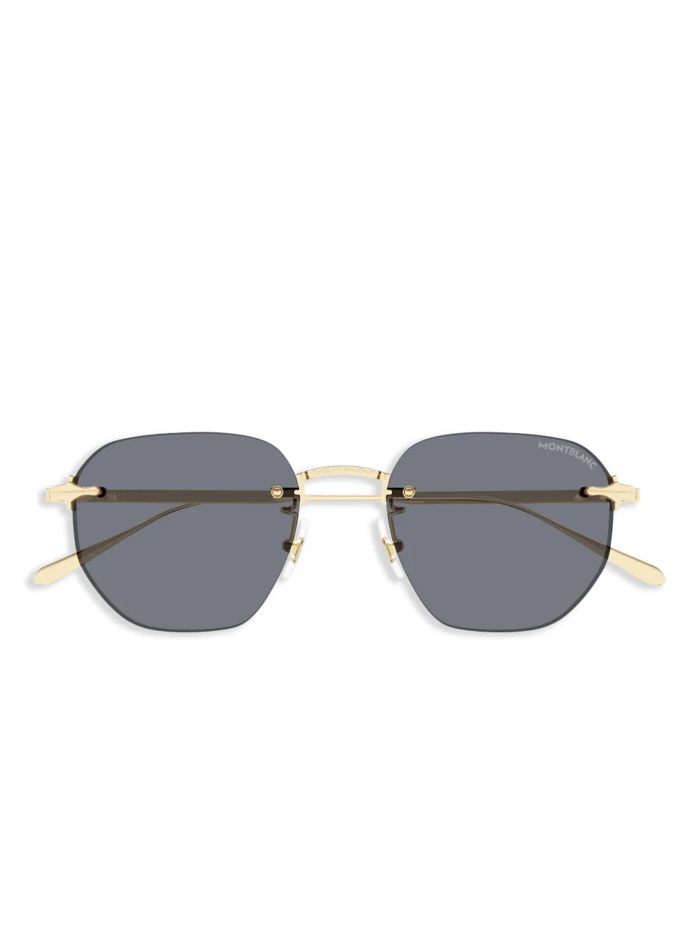 Montblanc square-frame sunglasses | Gold | Image 1