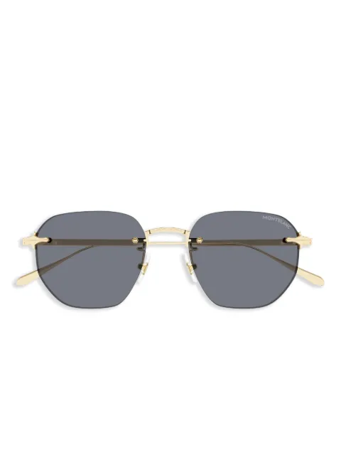 Montblanc lentes de sol con armazón cuadrada