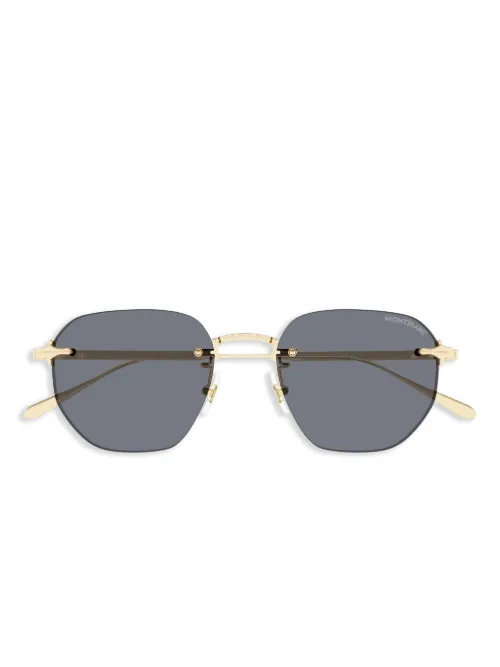 Lunettes de soleil à monture carrée - Montblanc - Modalova