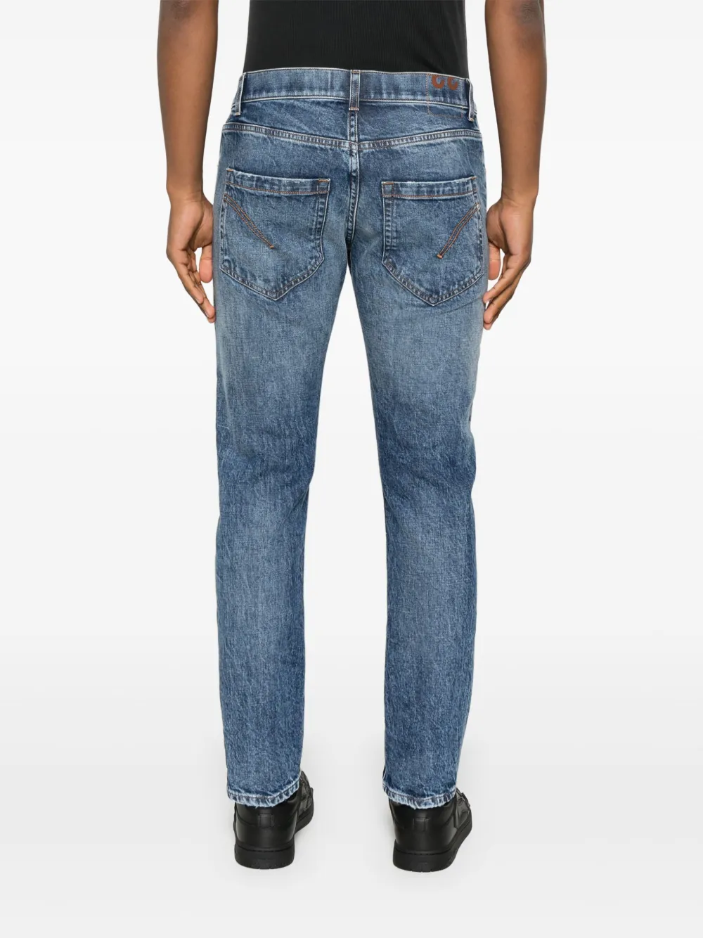 DONDUP Jeans met logoprint Blauw