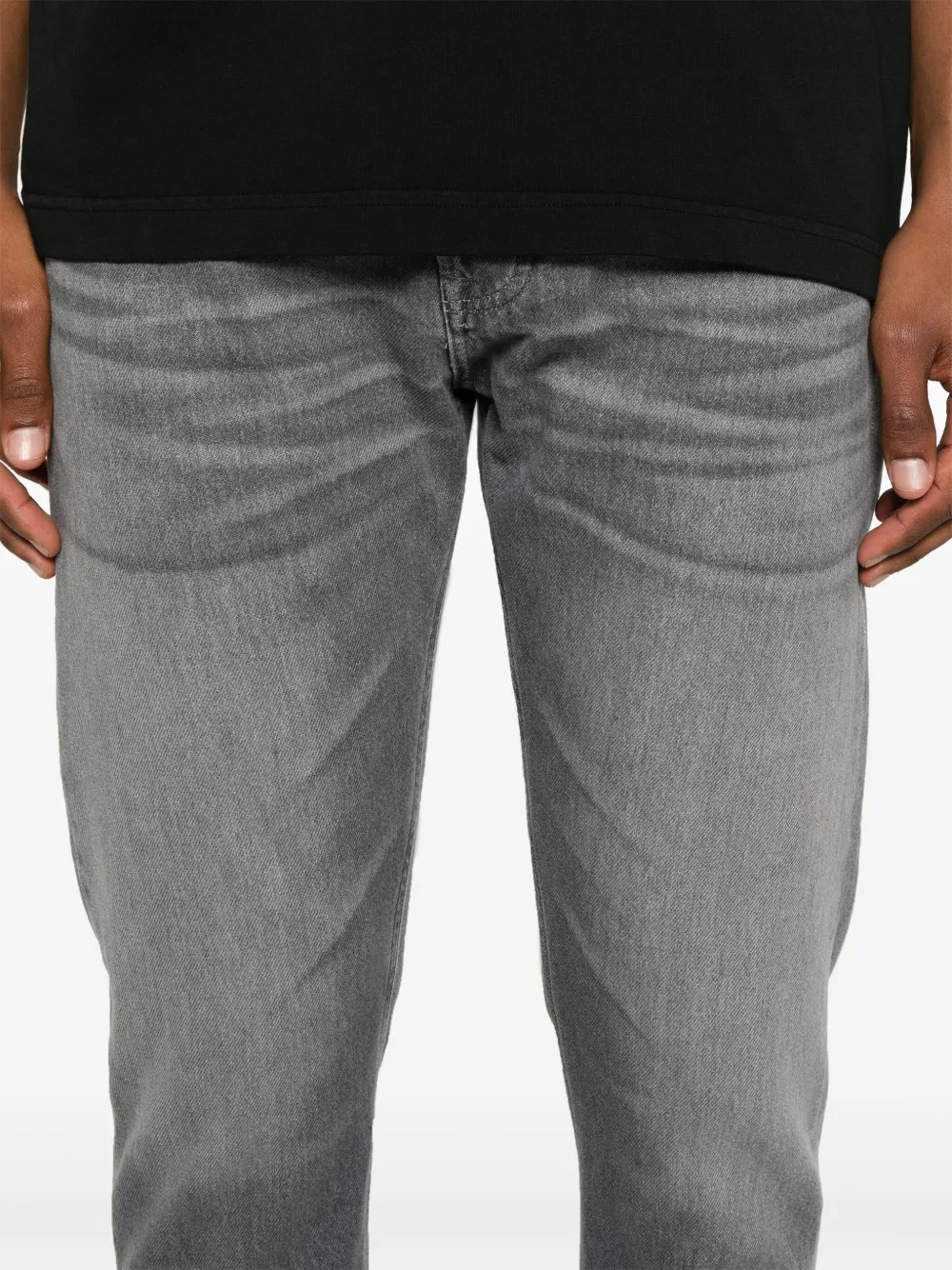 DONDUP Jeans met logoprint Grijs