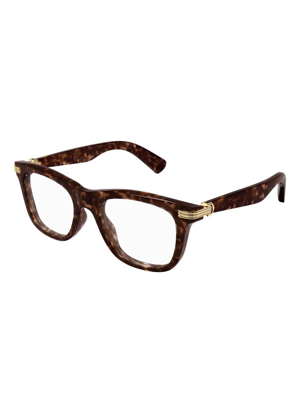 Cartier Eyewear lunettes de vue à monture à effet écaille de tortue | Image 2